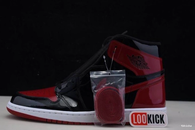 Cheap TBK Patent 1 Air OG Bred 555088-063 Jordan High 0702